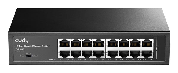 GS1016 switch No administrado Gigabit Ethernet (10/100/1000) Negro