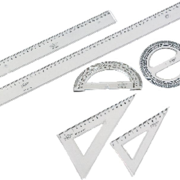 FBO REGLA PLANA TRANSPARENTE 20CM 41120