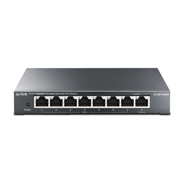 Omada TL-RP108GE switch Gestionado L2 Gigabit Ethernet (10/100/1000) Energa sobre Ethernet (PoE) Negro