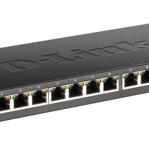 DGS-1016S switch No administrado Gigabit Ethernet (10/100/1000) Negro