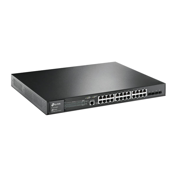 JetStream TL-SG3428MP switch Gestionado L2+ Gigabit Ethernet (10/100/1000) Energa sobre Ethernet (PoE) 1U Negro