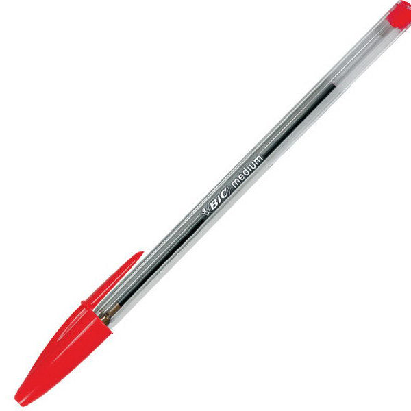 Cristal Medium Rojo Bolgrafo Medio 50 pieza(s)