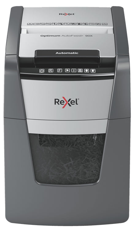 AutoFeed+ 90X triturador de papel Corte cruzado 55 dB Negro  Gris