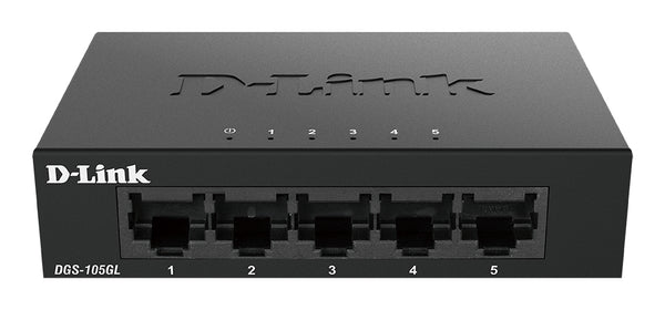 DGS-105GL No administrado Gigabit Ethernet (10/100/1000) Escritorio Negro