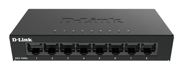 DGS-108GL No administrado Gigabit Ethernet (10/100/1000) Escritorio Negro