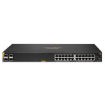 Aruba Networking CX 6100 24G Class4 PoE 4SFP+ 370W Gestionado L3 Gigabit Ethernet (10/100/1000) Energa sobre Ethernet (PoE) 1U Negro