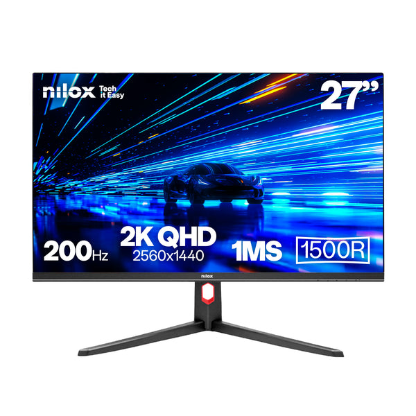 MONITOR 27 CURVO 200HZ 2K HDMI DP pantalla para PC 68 6 cm (27") 2560 x 1440 Pixeles LCD Negro