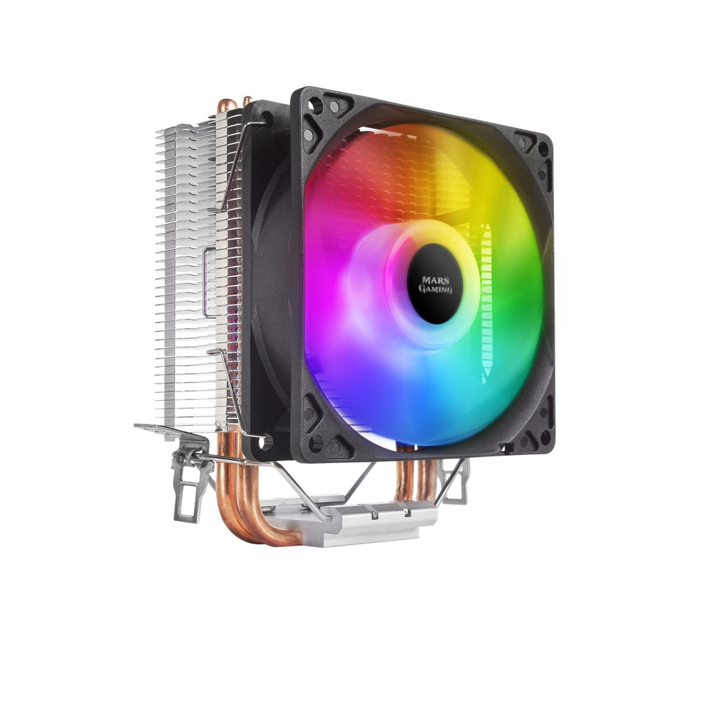 MCPUARGB  Disipador CPU RGB  2 Heatpipes HCT  TDP 130W  Silencioso  PWM
