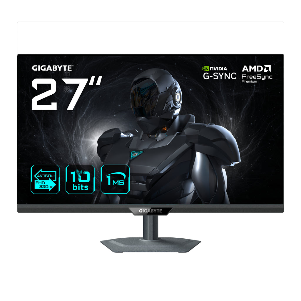 G27UP Monitor de juego 27 4K UHD - Modo dual (4K 160Hz o FHD 320Hz)  3840 x 2160  1ms  400 cd/m  FreeSync Premium  HDR10  HDMI 2.1  DisplayPort 1.4