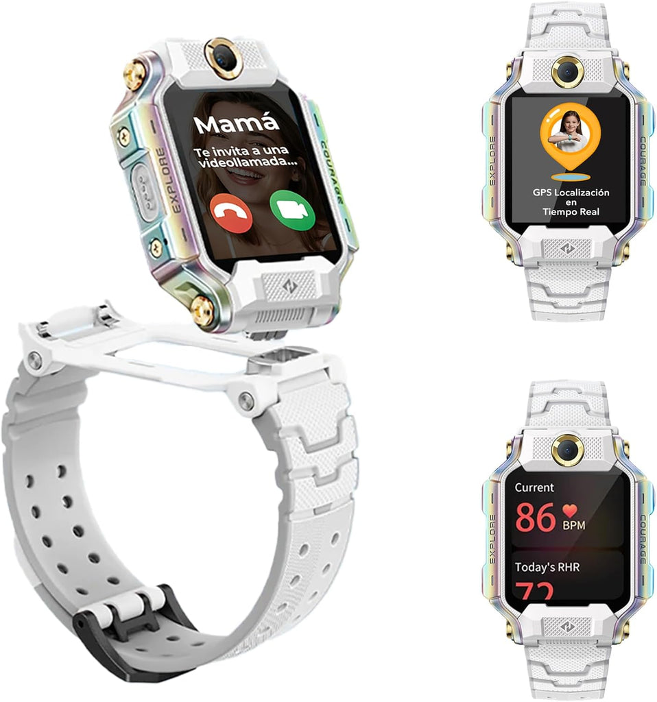 2026X10WHITE Relojes inteligentes y deportivos 4 06 cm (1.6") AMOLED 45 mm Digital 320 x 360 Pixeles Pantalla tctil Blanco Wifi GPS (satlite)