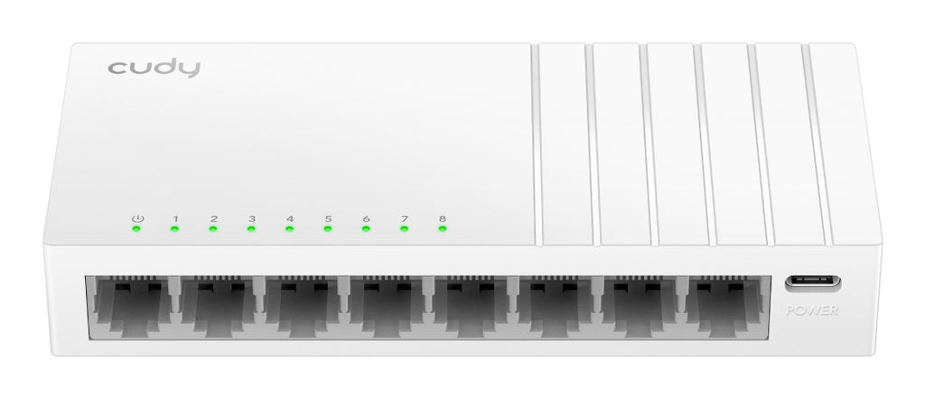 8-Port Gigabit Switch with USB-C Power Input  GS108U 2.0 No administrado Gigabit Ethernet (10/100/1000) Blanco