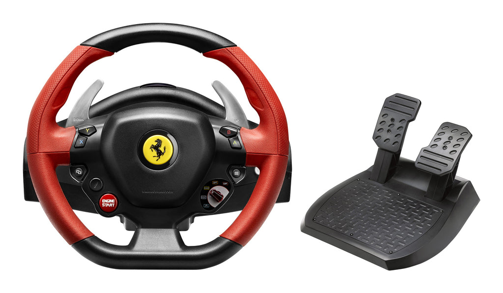 Ferrari 458 Spider Negro  Rojo USB Volante + Pedales Xbox One