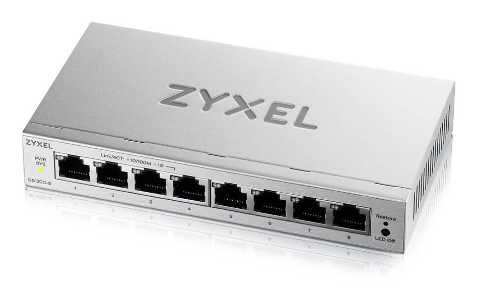 GS1200-8V3 Gestionado L2 Gigabit Ethernet (10/100/1000) Escritorio Gris