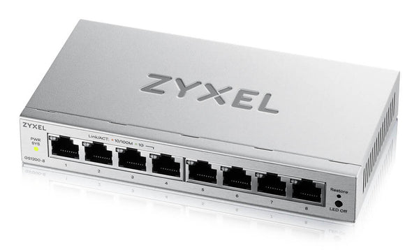GS1200-8V3 Gestionado L2 Gigabit Ethernet (10/100/1000) Escritorio Gris