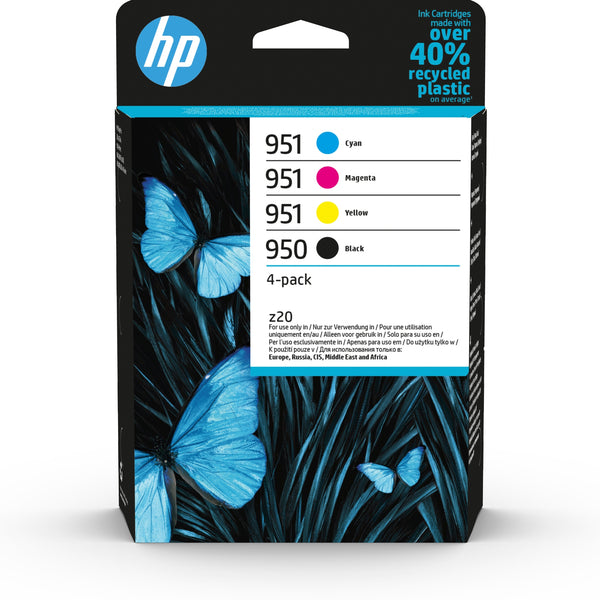 Paquete de 4 cartuchos de tinta Original 950 negro y 951 cian/magenta/amarillo