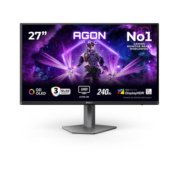 G2 AG276UZD pantalla para PC 67 3 cm (26.5") 3840 x 2160 Pixeles 4K Ultra HD OLED Negro