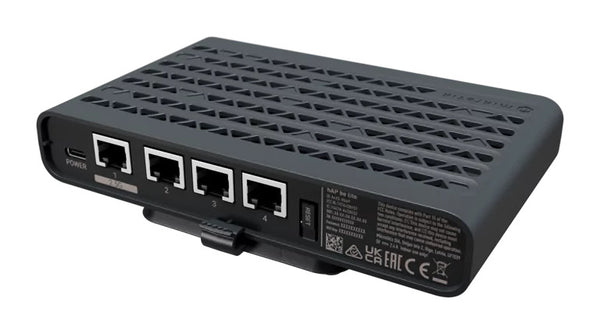 hAP be lite router inalmbrico Ethernet Doble banda (2 4 GHz / 5 GHz) Negro