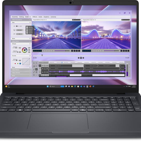 Pro Max 16 MC16250 Intel Core Ultra 7 265H Estacin de trabajo mvil 40 6 cm (16") Full HD+ 16 GB DDR5-SDRAM 512 GB SSD NVIDIA RTX PRO 500 Blackwell Wi-Fi 7 (802.11be) Windows 11 Pro Espaol Negro