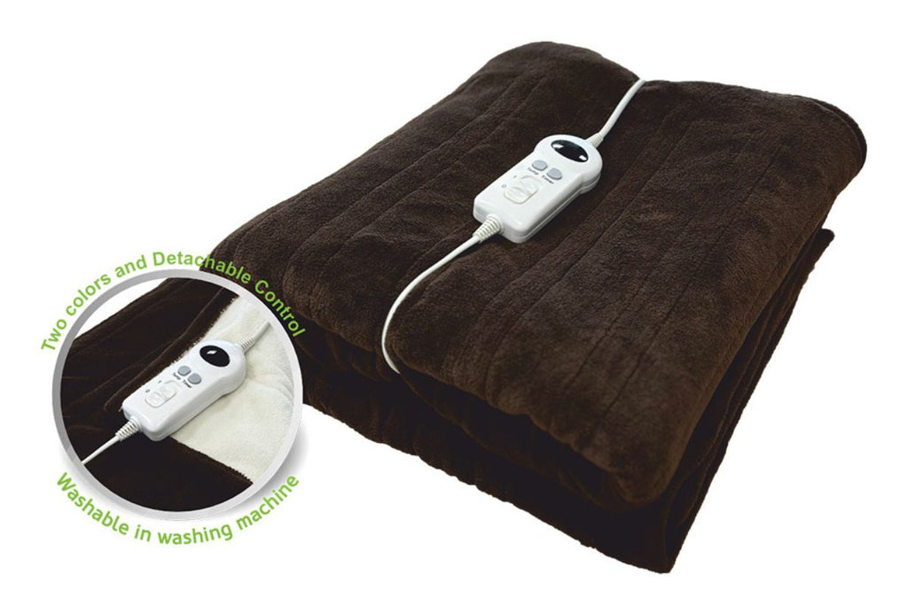 EB-162.001A manta elctrica y almohadilla 100 W Marrn  Crema de color Velln
