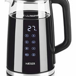 EK-DIG.028A tetera elctrica 1 7 L 2200 W Negro  Acero inoxidable  Transparente