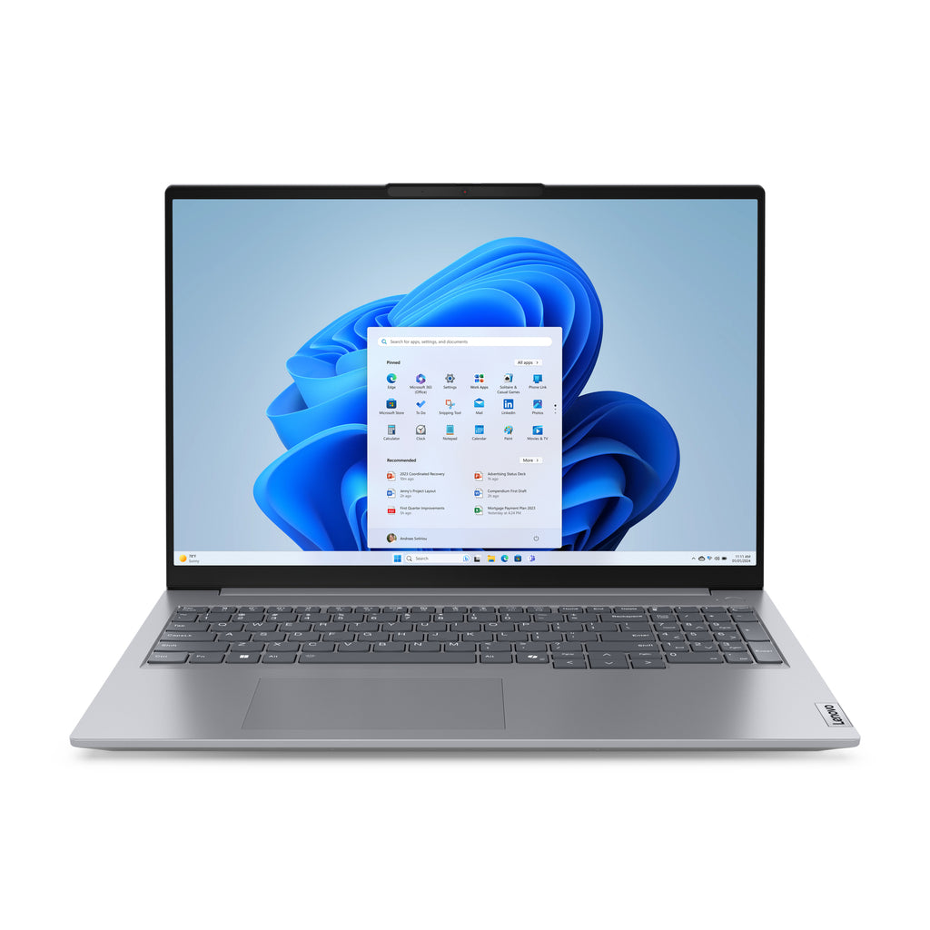 ThinkBook 16 G7 ARP AMD Ryzen 5 7535HS Porttil 40 6 cm (16") WUXGA 16 GB DDR5-SDRAM 512 GB SSD Wi-Fi 6 (802.11ax) Windows 11 Pro Espaol Gris