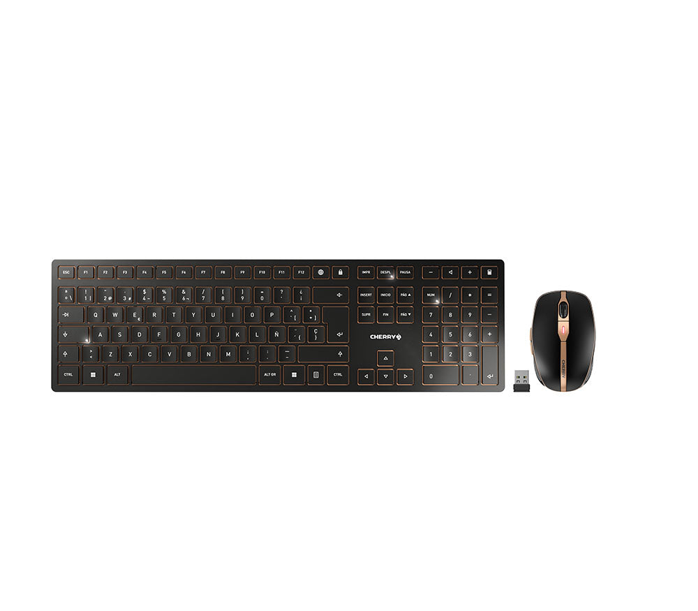 DW 9100 SLIM teclado Ratn incluido Universal RF Wireless + Bluetooth QWERTY Espaol Negro