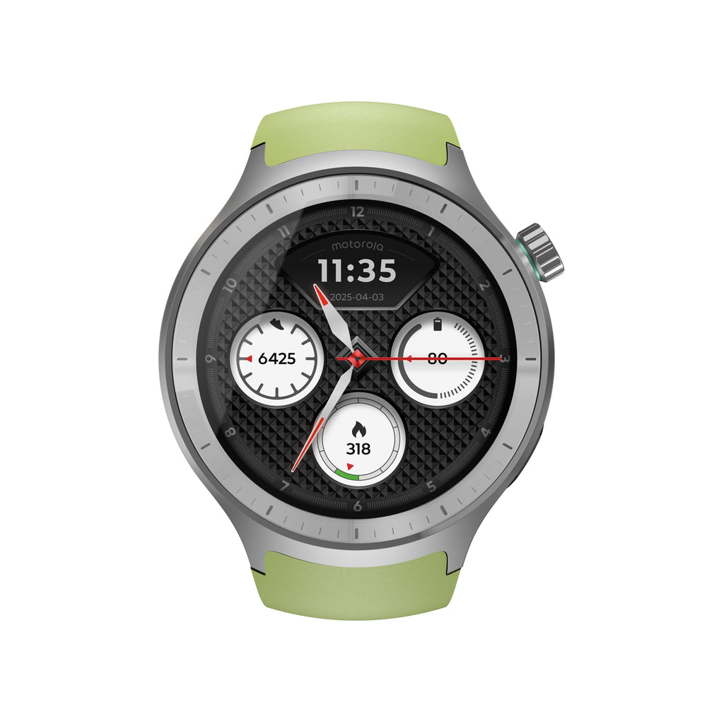 Moto Watch 3 63 cm (1.43") OLED 47 mm Digital Pantalla tctil Plata GPS (satlite)