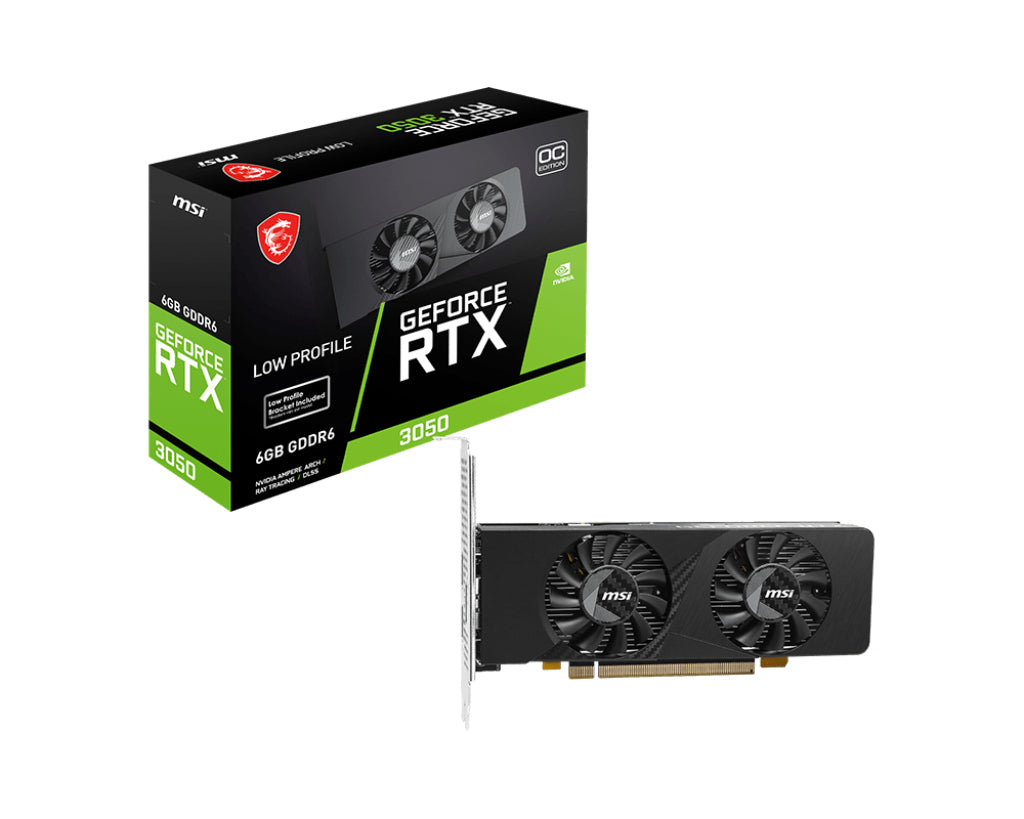 GEFORCE RTX 3050 LP E 6G OC tarjeta grfica NVIDIA 6 GB GDDR6