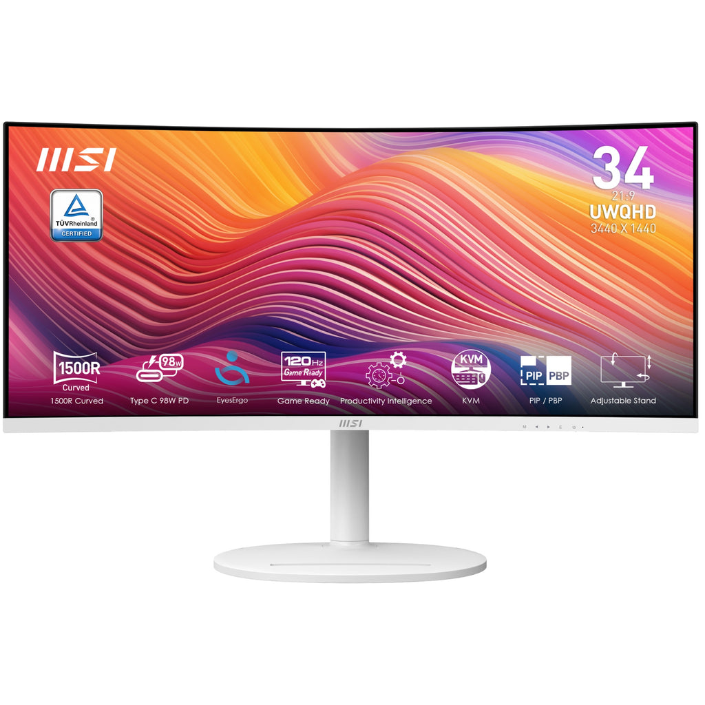 Modern MD342CQPW pantalla para PC 86 4 cm (34") 3440 x 1440 Pixeles UltraWide Quad HD Blanco