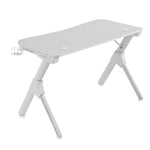 MGD  Mesa Ergonmica Gaming  Soporte Auriculares y Bebidas  Escritorio PC  110x60cm  Blanco