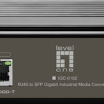 IGC-0102 convertidor de medio 1000 Mbit/s Negro