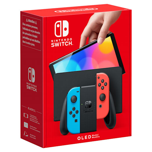 Switch OLED videoconsola porttil 17 8 cm (7") 64 GB Pantalla tctil Wifi Azul  Rojo
