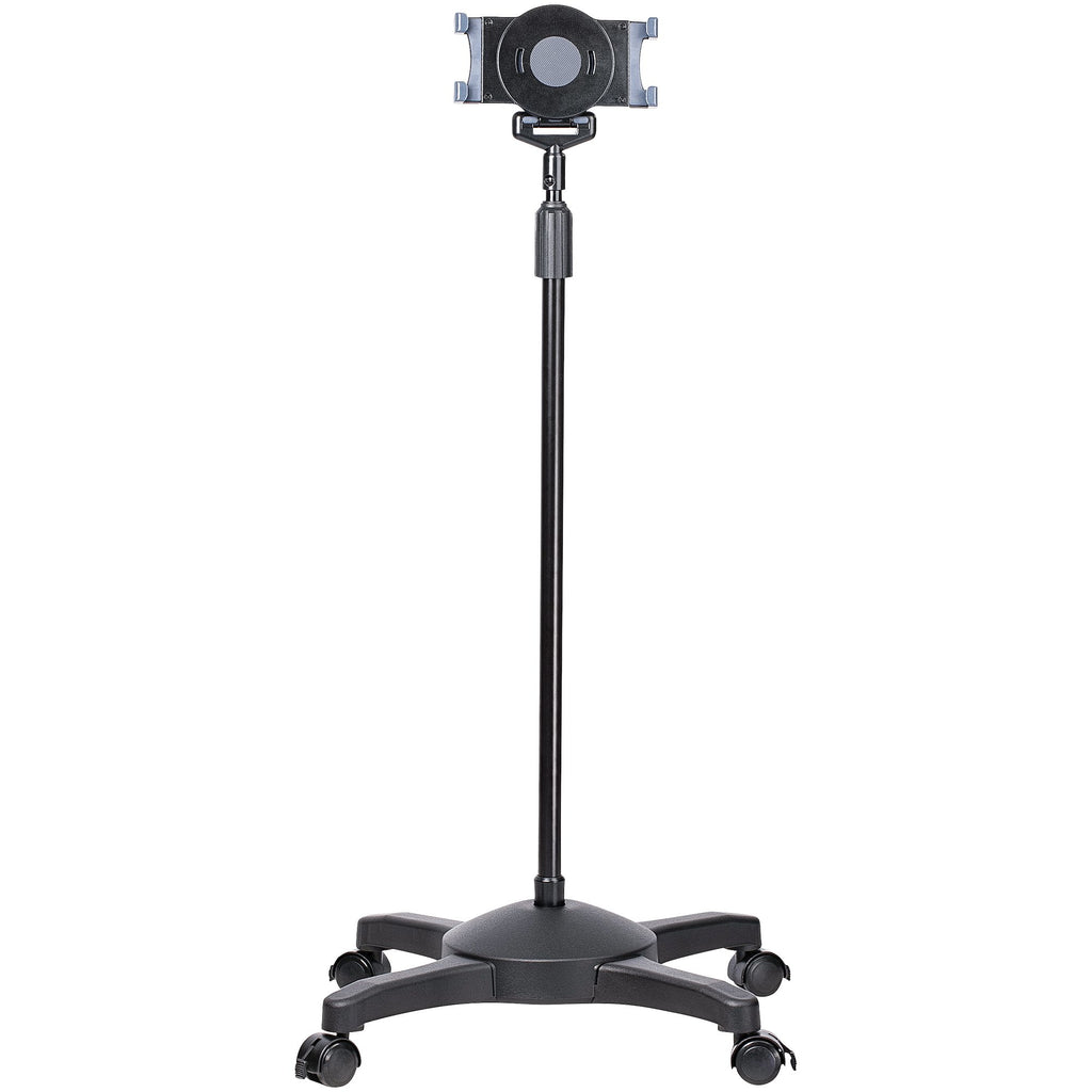 Base Soporte Mvil con Ruedas Bloqueables para Tablet - Atril de Altura Ajustable para Tablets de 7 a 11 Pulgadas - Base Porttil para Tablet con Soporte Removible para Tablet