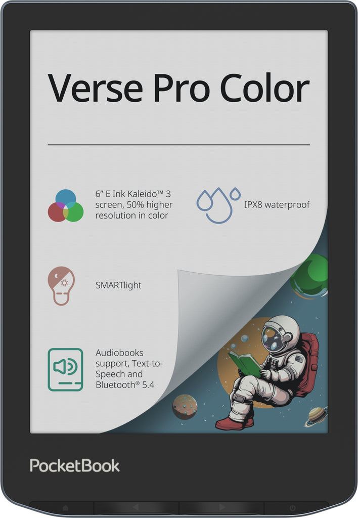 Verse Pro Color lectore de e-book Pantalla tctil 16 GB Wifi Negro  Azul