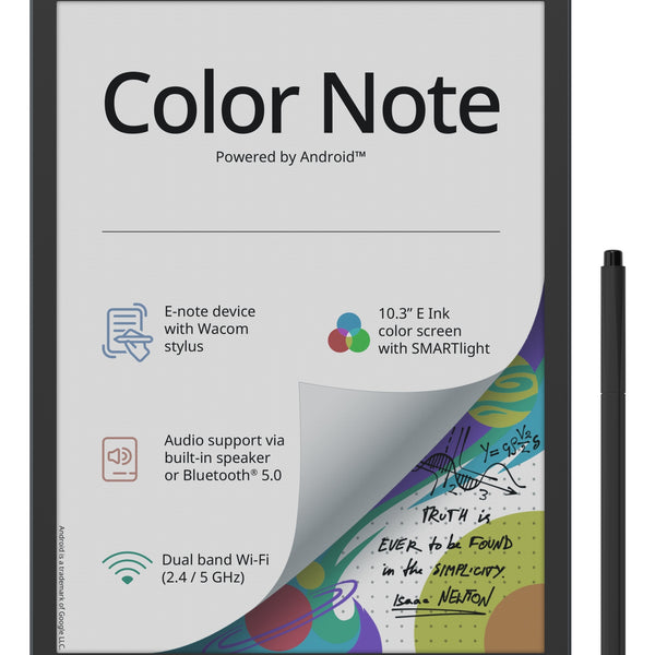 Color Note lectore de e-book Pantalla tctil 32 GB Wifi Negro  Azul