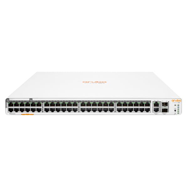 Aruba Networking Instant On 1960 48G 40p Class4 8p Class6 PoE 2XGT 2SFP+ 600W Gestionado L2+ Gigabit Ethernet (10/100/1000) Energa sobre Ethernet (PoE) 1U Blanco