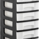 1106 CS TL cajonera para oficina Negro Plstico