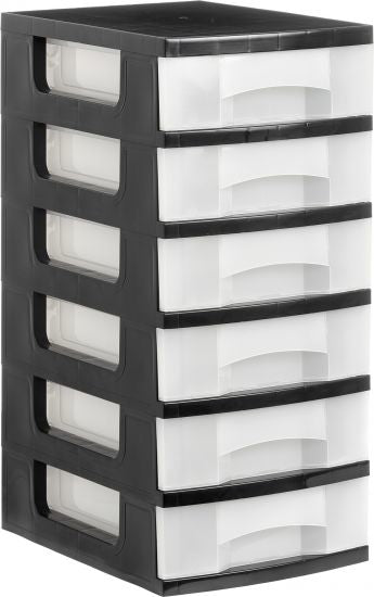 1106 CS TL cajonera para oficina Negro Plstico