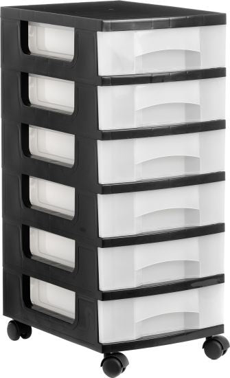 1106R CS TL cajonera para oficina Negro Plstico