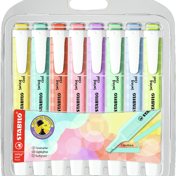 swing cool Pastel marcador 8 pieza(s) Punta de cincel Colores surtidos