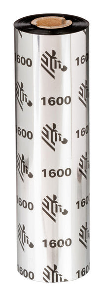 Cinta de Cera 1600  110mm x 450m  Econmica  Ncleo de 1in  18 rollos/caja