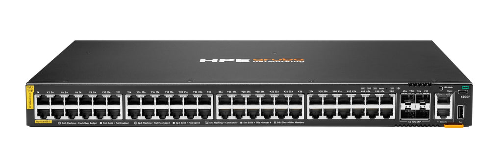 Aruba Networking CX 6200F 48G Class-4 PoE 4SFP+ 740W Switch