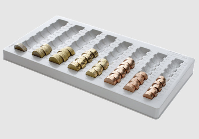 7442 GS bandeja para cajn portamonedas Blanco