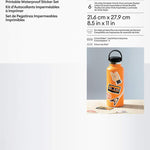 Printable Waterproof pegatina para nios