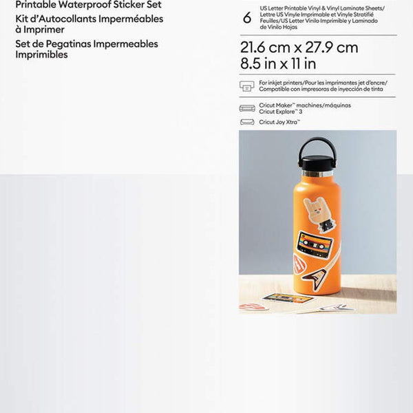 Printable Waterproof pegatina para nios