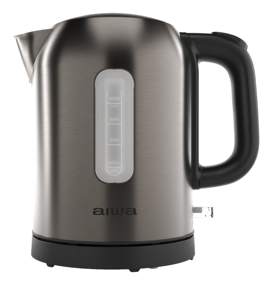 KOTAN tetera elctrica 1 L 2200 W Acero inoxidable  Negro