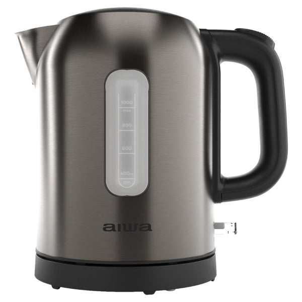 KOTAN tetera elctrica 1 L 2200 W Acero inoxidable  Negro
