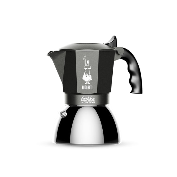 Brikka Induction Cafetera italiana Negro  Acero inoxidable