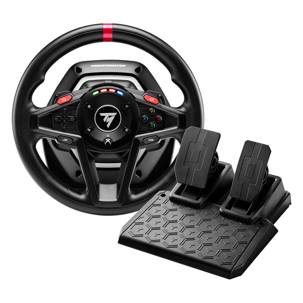 T128 Negro USB Volante + Pedales Analgico/Digital PC  Xbox One  Xbox Series S  Xbox Series X  Xbox One X  Xbox One S