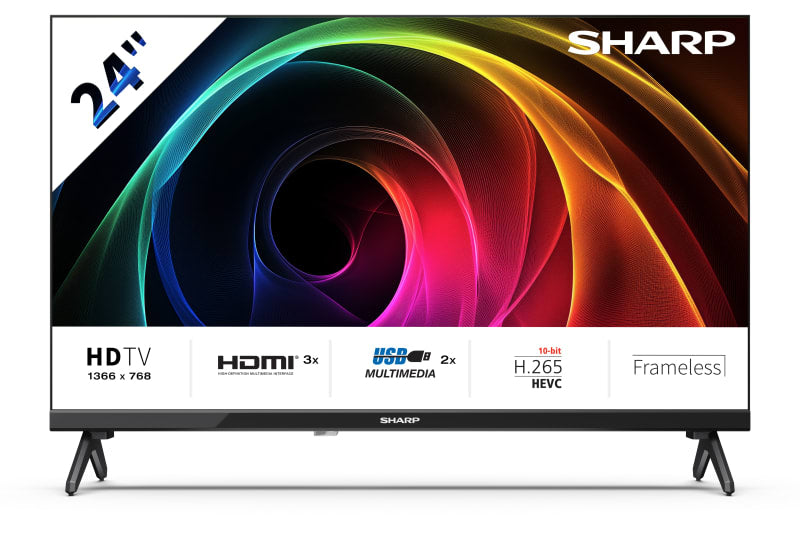 24HA1205E Televisor 61 cm (24") HD Negro